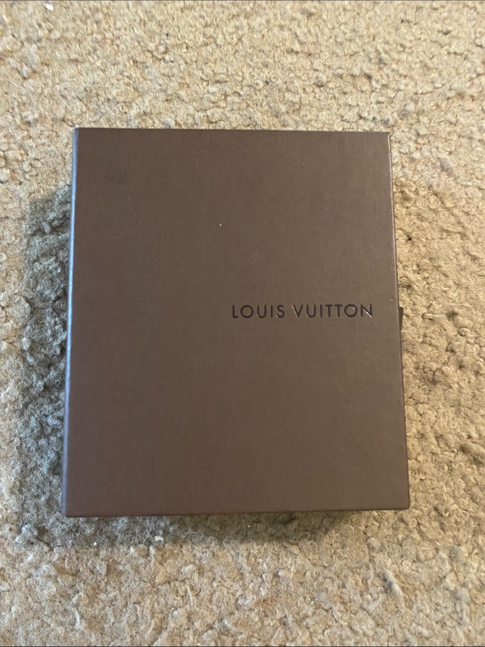 Louis Vuitton Dark Brown Storage Box with Logo